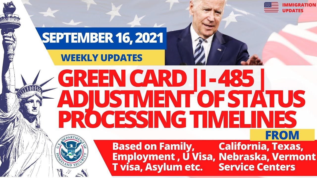 US Immigration News I 765 Processing Timelines 2021 (Sep 16) Work