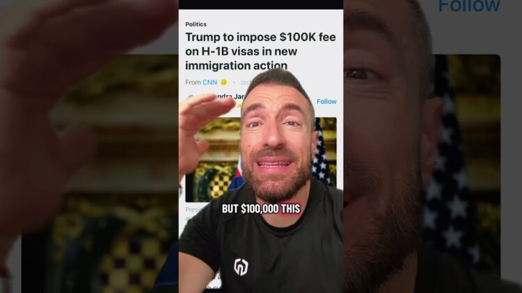 $100,000 H1B application fee introduced!! #immigration #h1bvisa