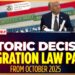HISTORIC DECISION BY CONGRESS: NEW IMMIGRATION BILL PASSED BY OCTOBER 2025