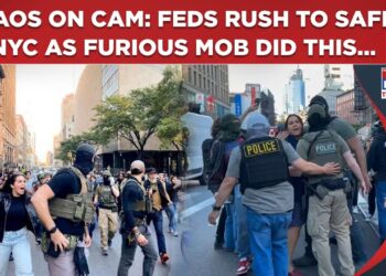 Watch US Feds Rush To Safety As Angry Mob Unleashes Fury, Surrounds Cars On Busy New York Street
