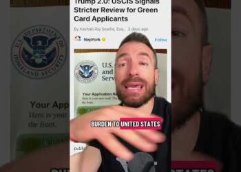 USCIS Signals Stricter Green Card Reviews Under Trump Policy! #immigration #greencard