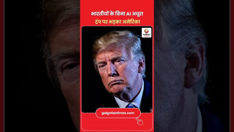 भारतीयों के बिना AI अधूरा! Trump पर भड़का America | H-1B Visa Controversy | US India Tech War