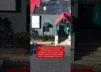 12 undocumented immigrants driven daily to Japanese steak house from owner’s home & lived hidden