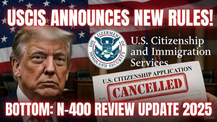 Major USCIS Change 2025: New Naturalization Review Rules Explained | Us Immigration News Update