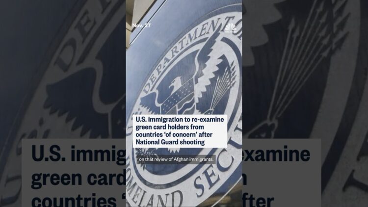 U.S. immigration to re-examine green card holders from countries ‘of concern’
