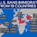 US bans immigration processing from 19 countries