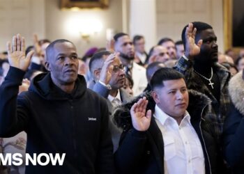 ’So frightened’: Reporter describes immigrants being removed from line at citizenship oath ceremony