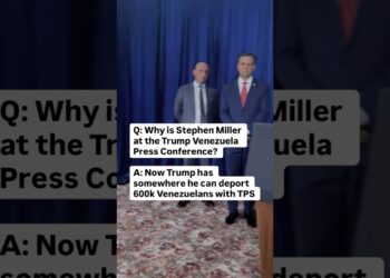 Q: Why is Stephen Miller at the Trump Venezuela Press Conference?